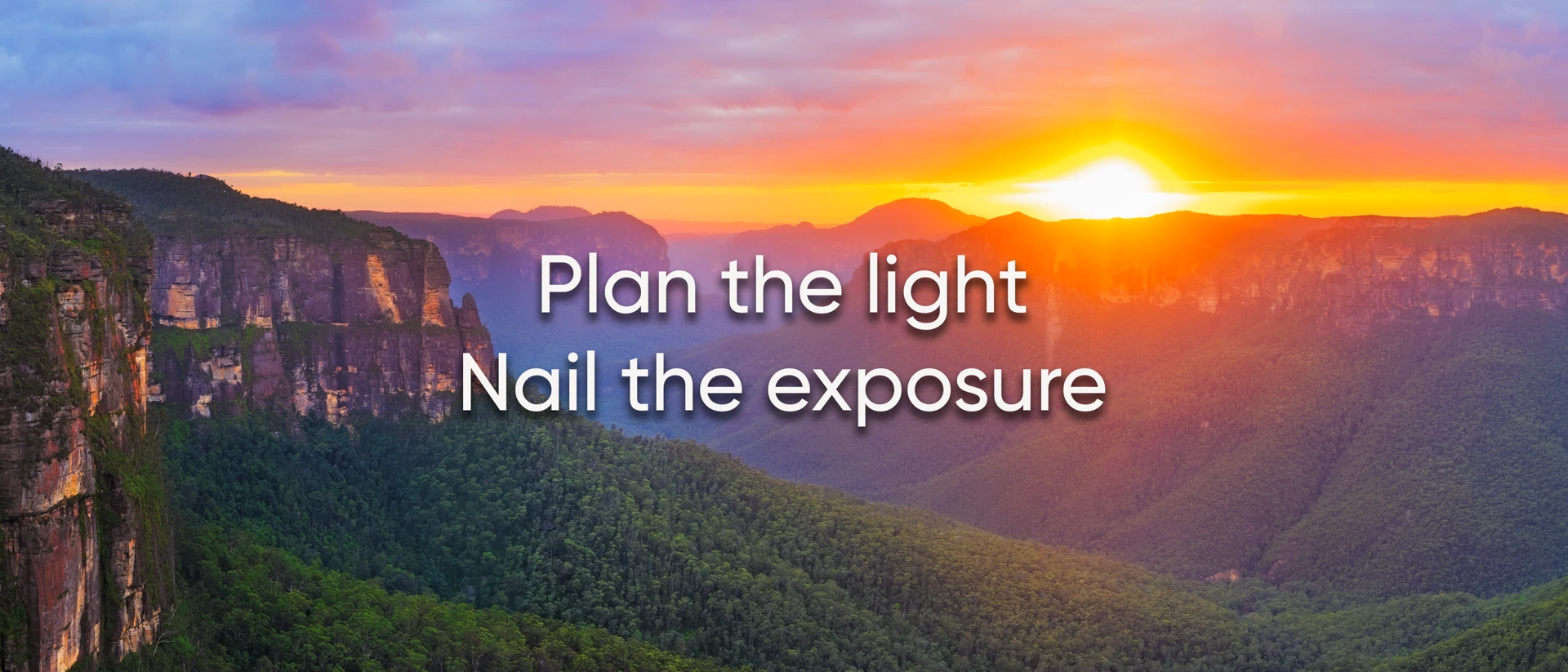 LExp: Landscape Photography product page header