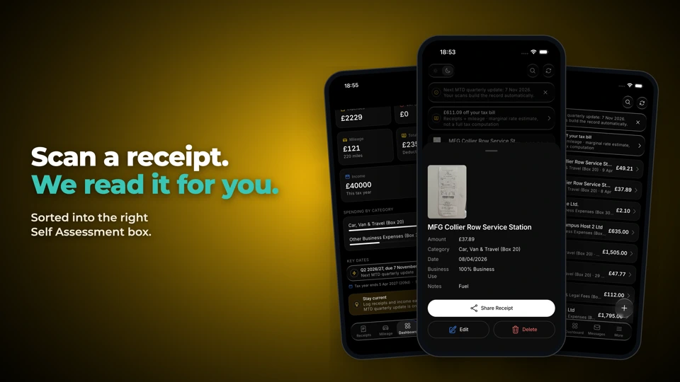 PocketReceipt: UK Tax Receipts App Store search result