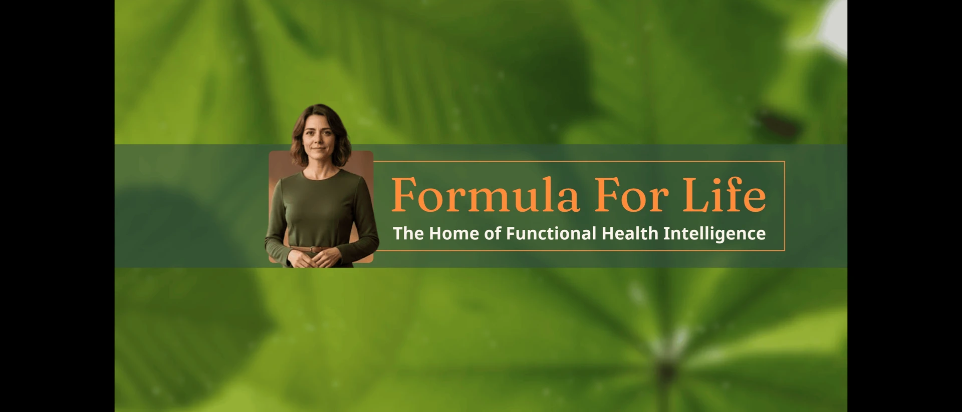 Formula For Life product page header