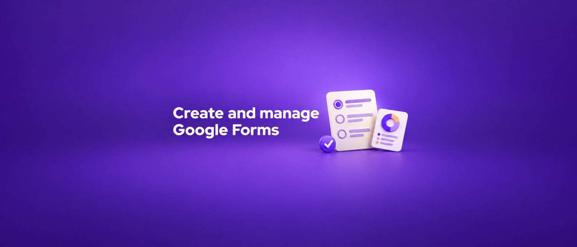 Forms for Google Drive product page header