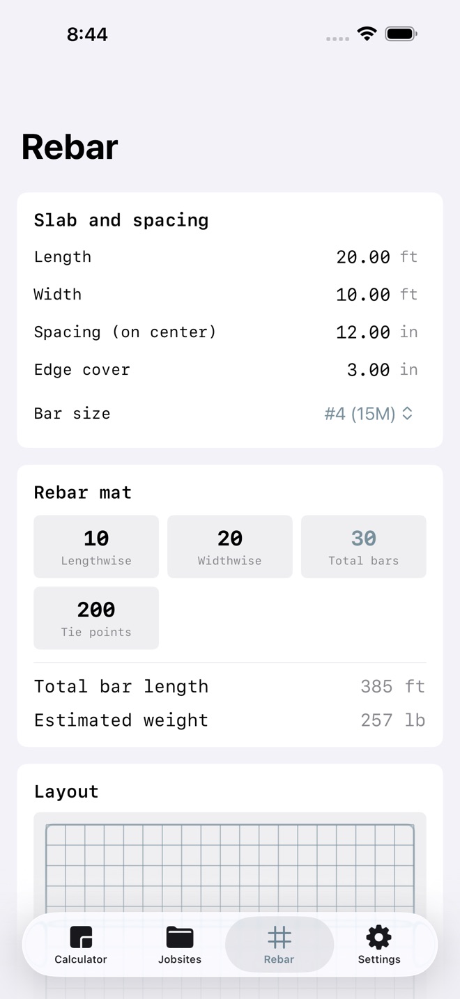 PourCalc: Concrete Calcs screenshot 4