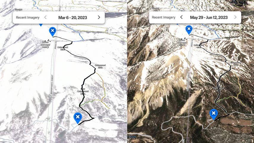 Recent Imagery: Find Dry Trail Major Update