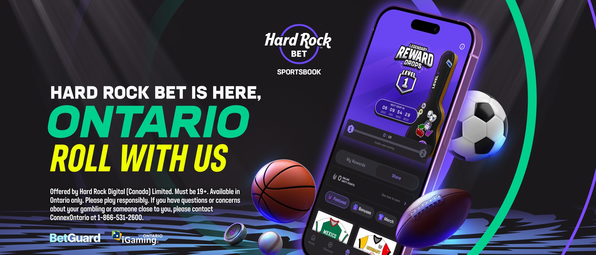 Hard Rock Bet Sportsbook product page header