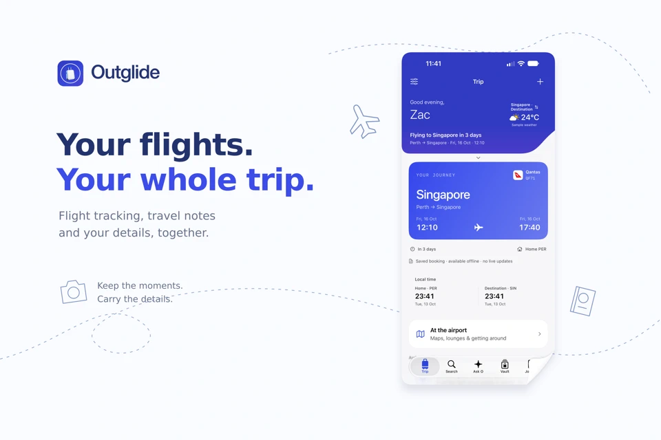 Outglide: Flight Tracker App Store search result