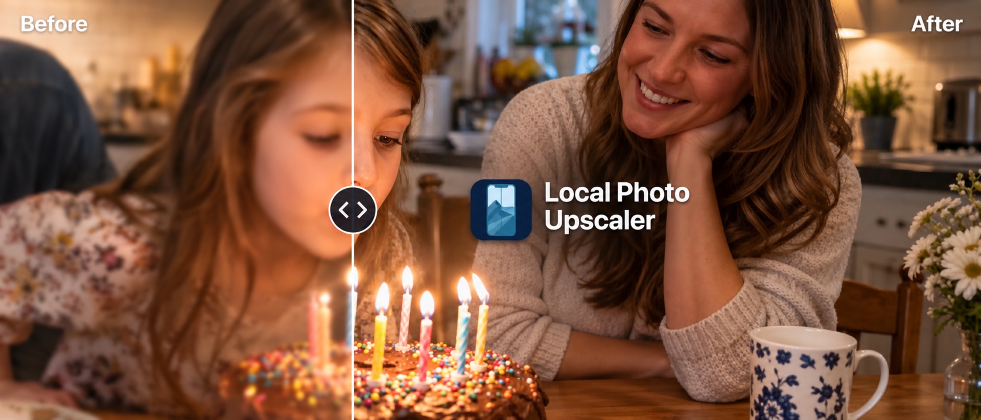 Local Photo Upscaler: Enhancer product page header