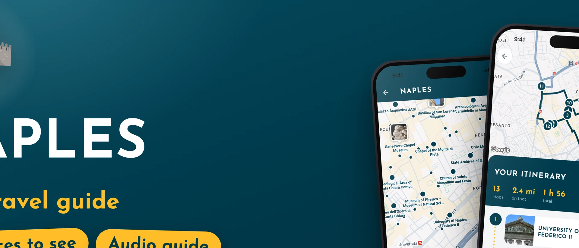 Naples Travel & Audio Guide product page header