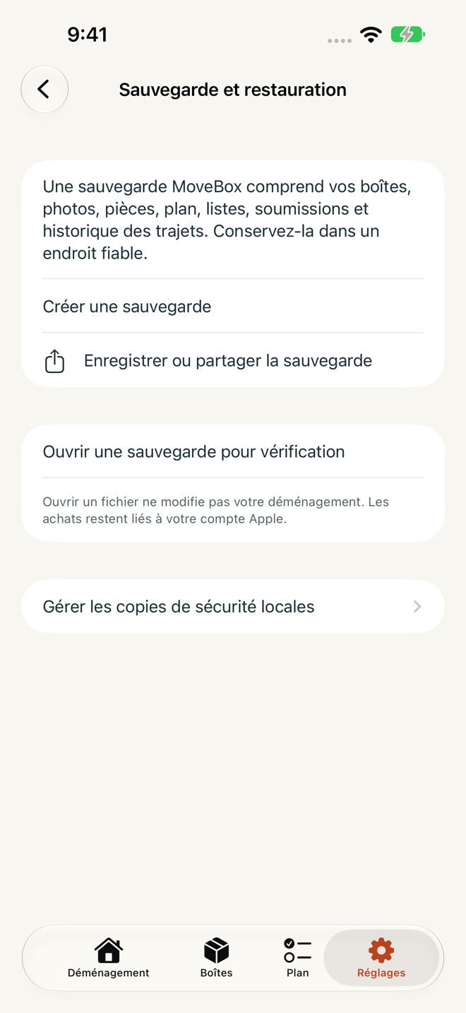 MoveBox : Déménagement capture d’écran 10