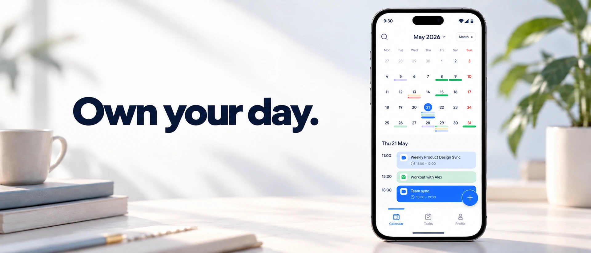 Calendar 2026: Planner & ToDo product page header