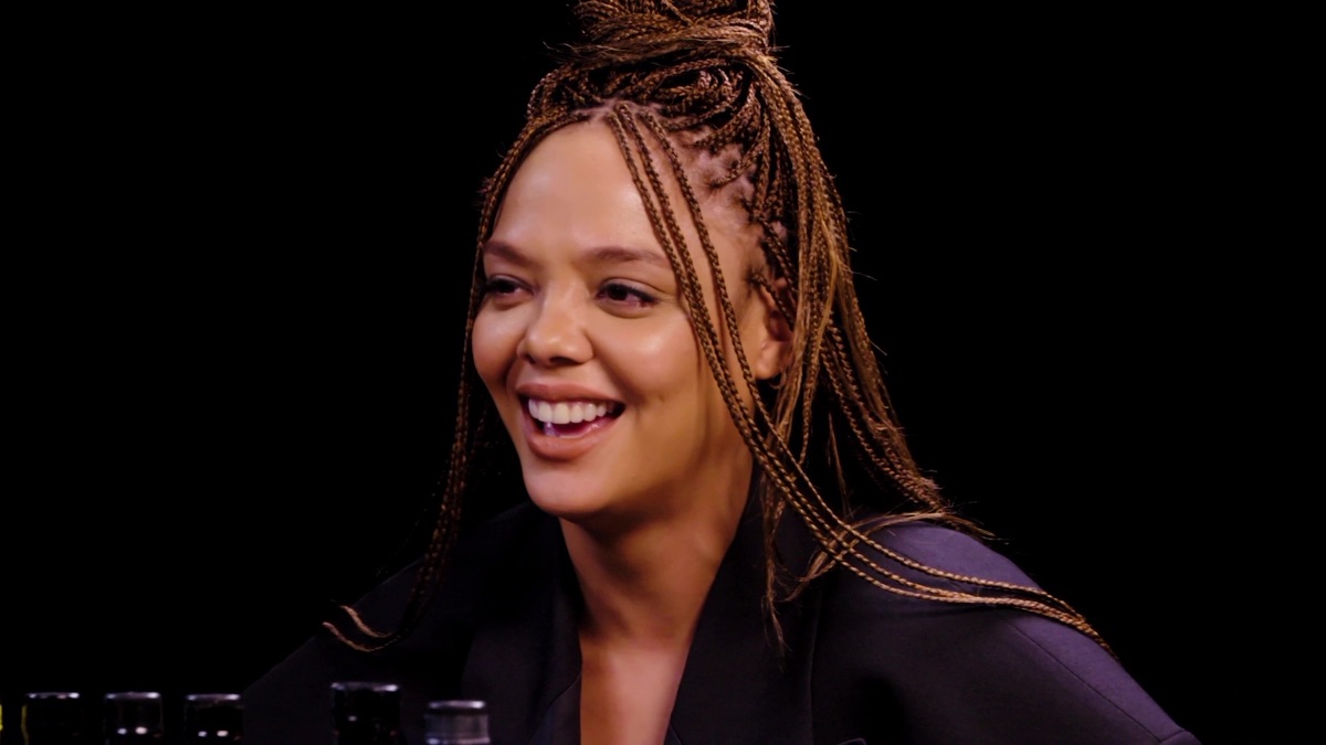 Tessa Thompson Feels Alive While Eating Spicy Wings Hot Ones (Season