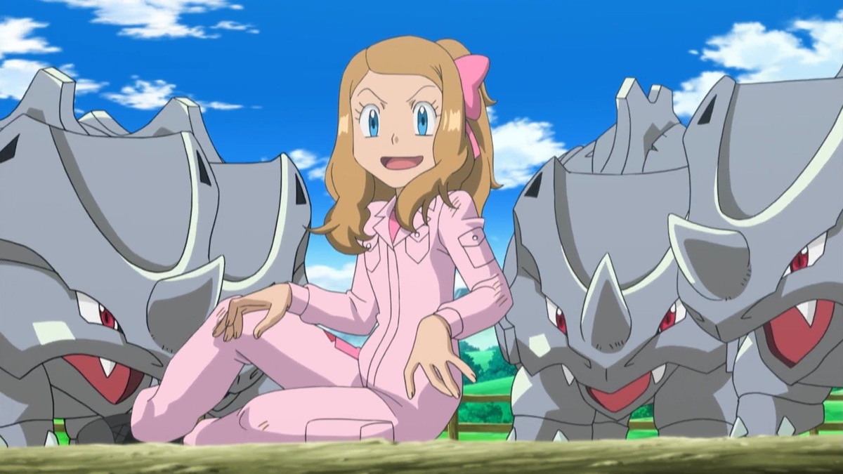 Giving Chase At the Rhyhorn Race! - Pokémon (Season 17, Episode 7 ...