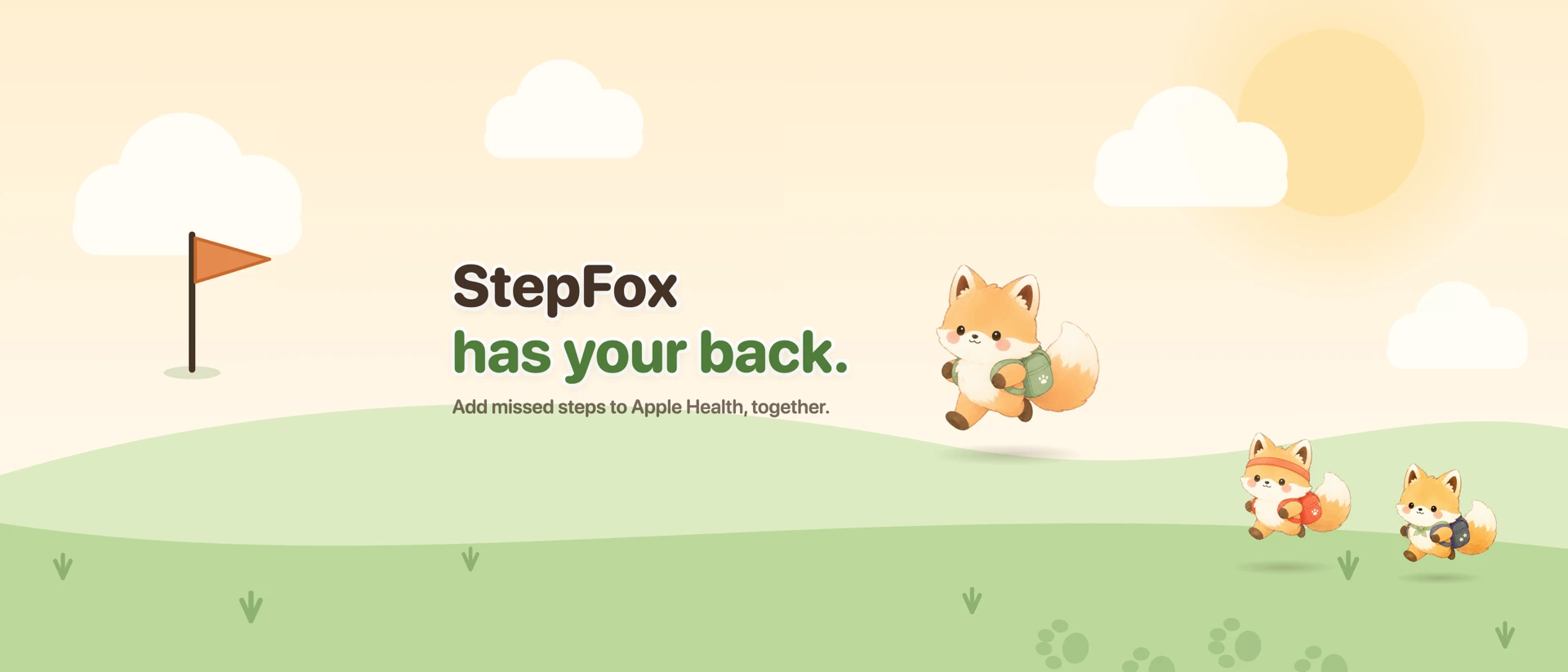 StepFox product page header