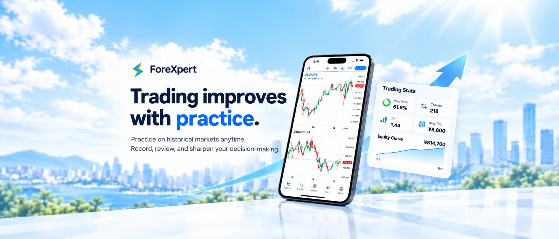ForeXpert - Forex Backtest product page header