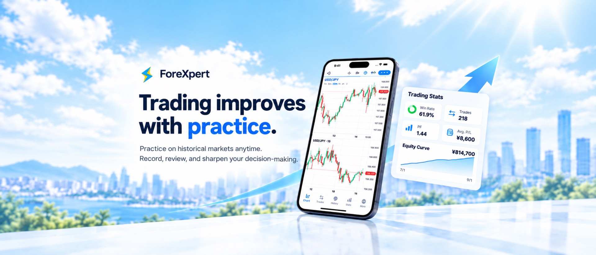 ForeXpert - Forex Backtest product page header
