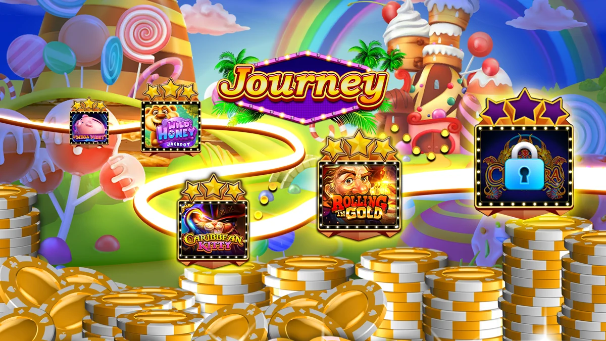 DoubleDown™ Casino Vegas Slots search result, In-app event: New Journey Season