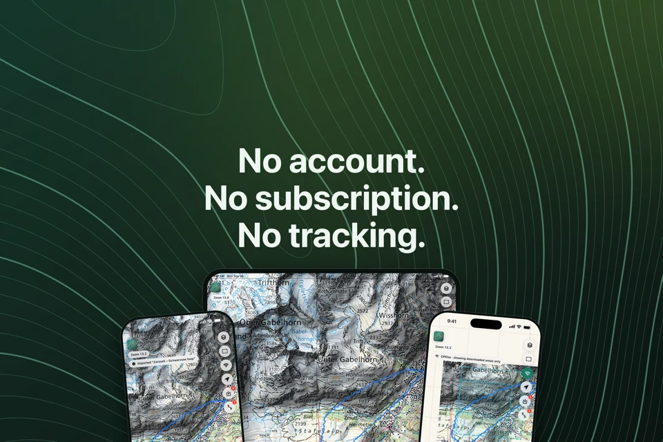 Offline Topo Map App Store search result