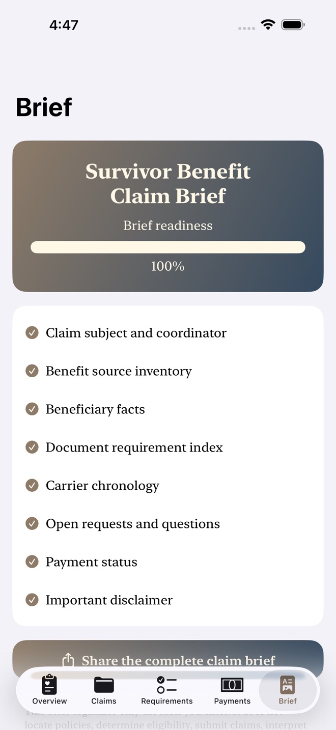 AfterClaim: Life Benefits screenshot 5