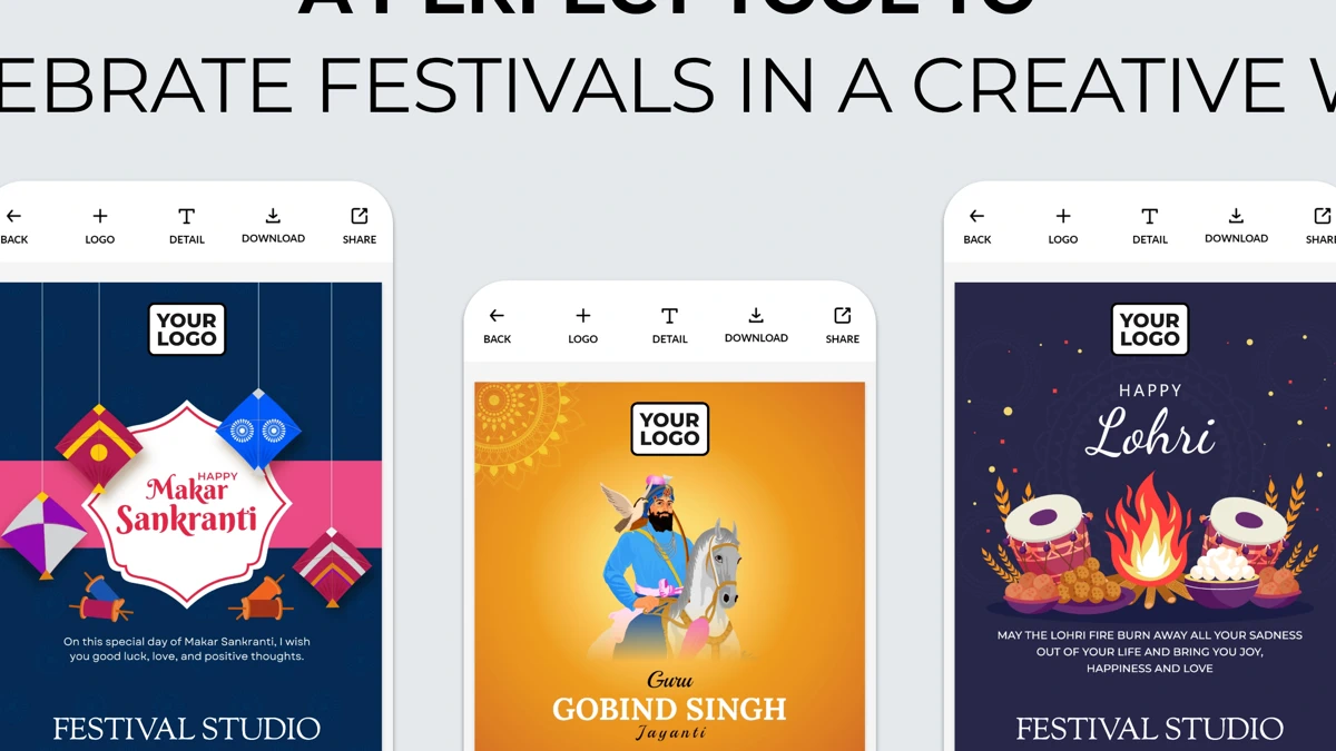 Festival Studio : Poster Maker App Store product page header