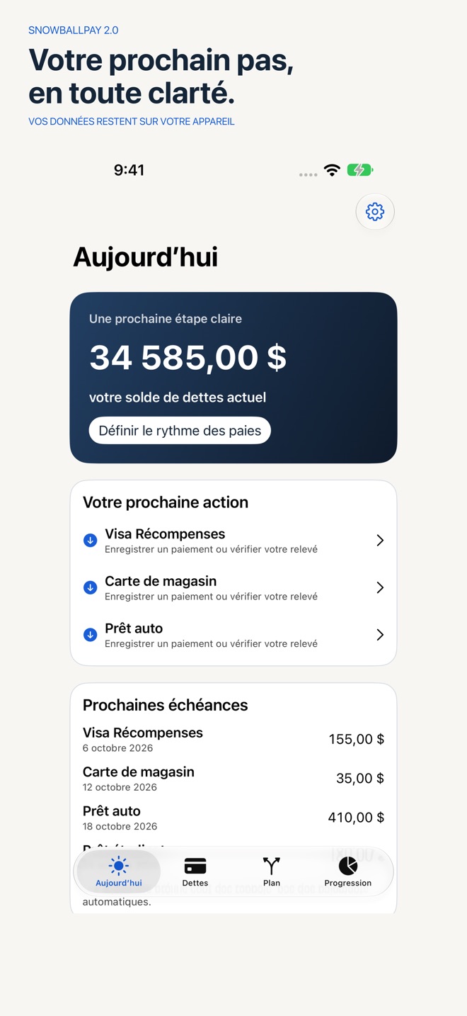 SnowballPay : remboursement capture d’écran 1
