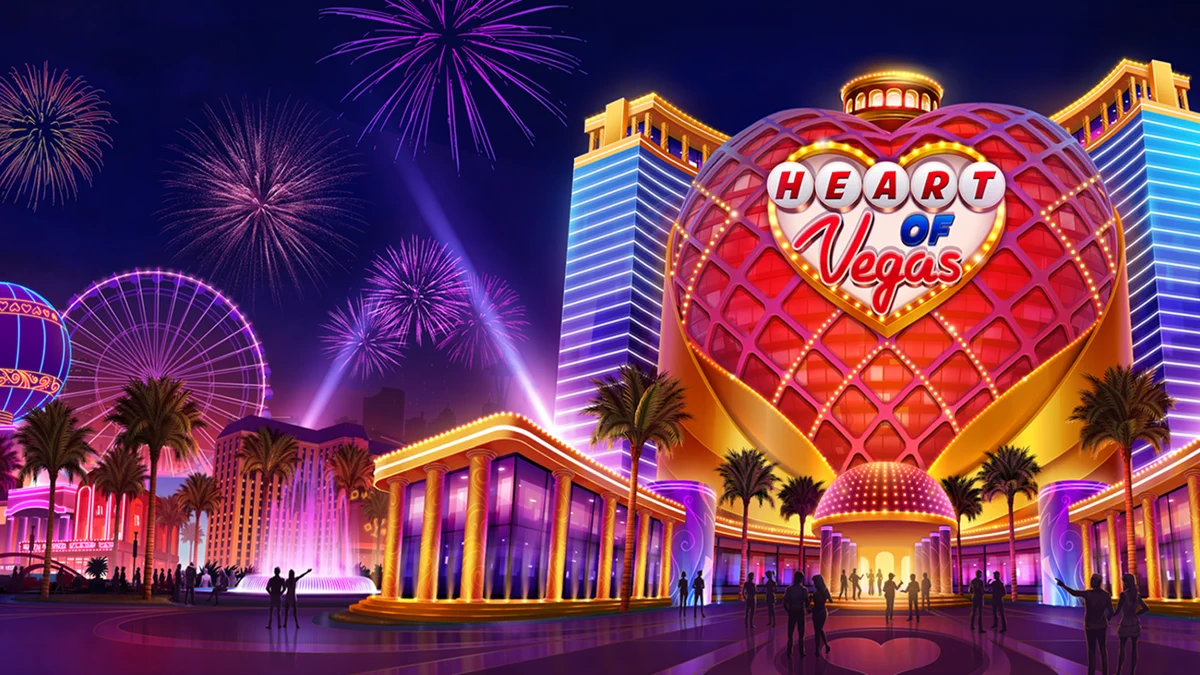 Heart of Vegas - Casino Slots App Store product page header