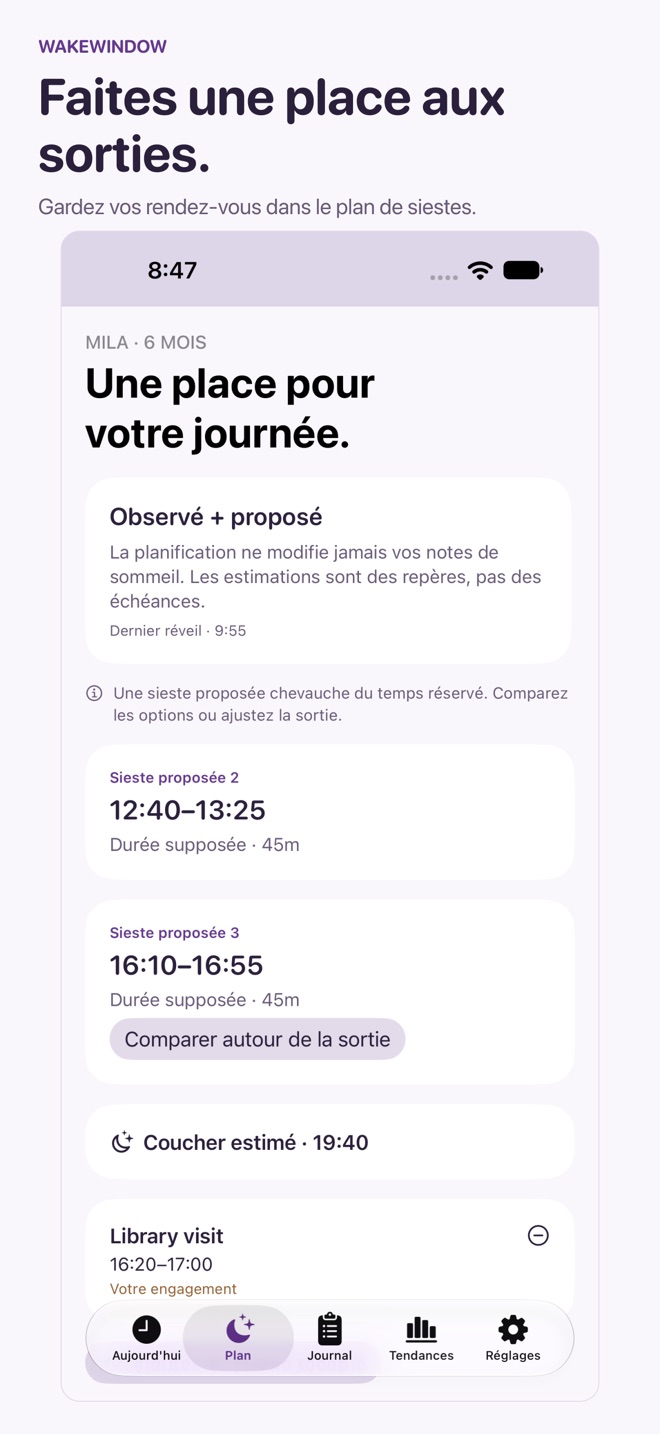 WakeWindow : Sommeil de bébé capture d’écran 3