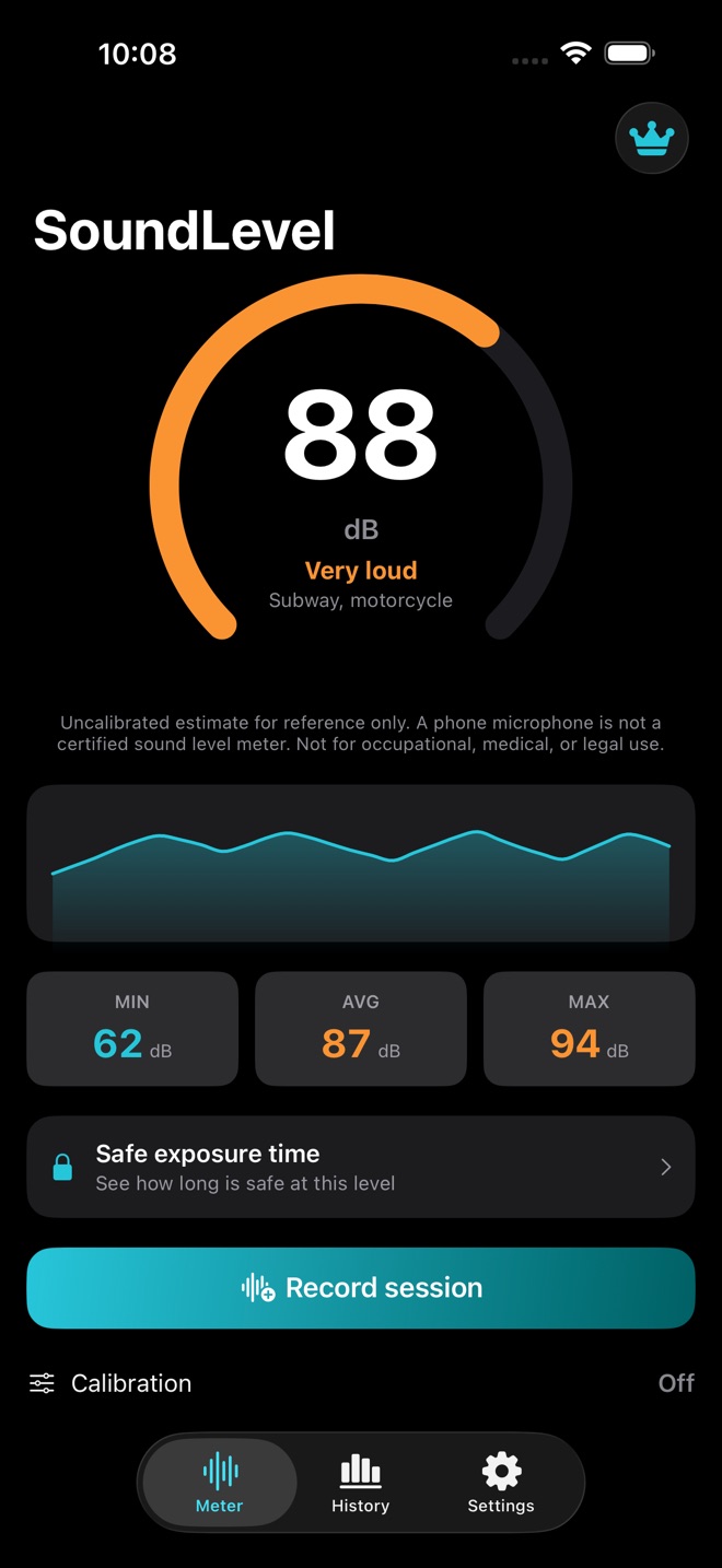 SoundLevel: Noise Estimate screenshot 1