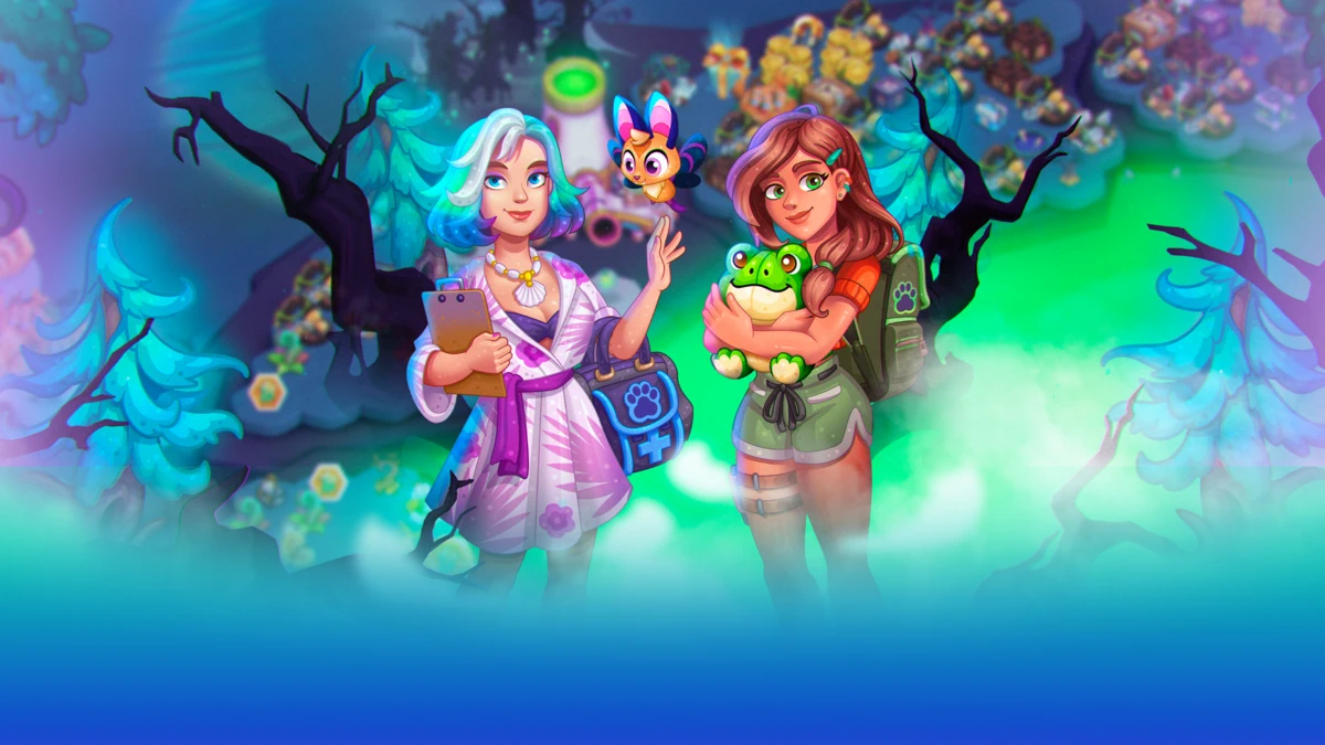 Paradise Paws: Merge Animals search result, In-app event: Halloween on Fogmire Island