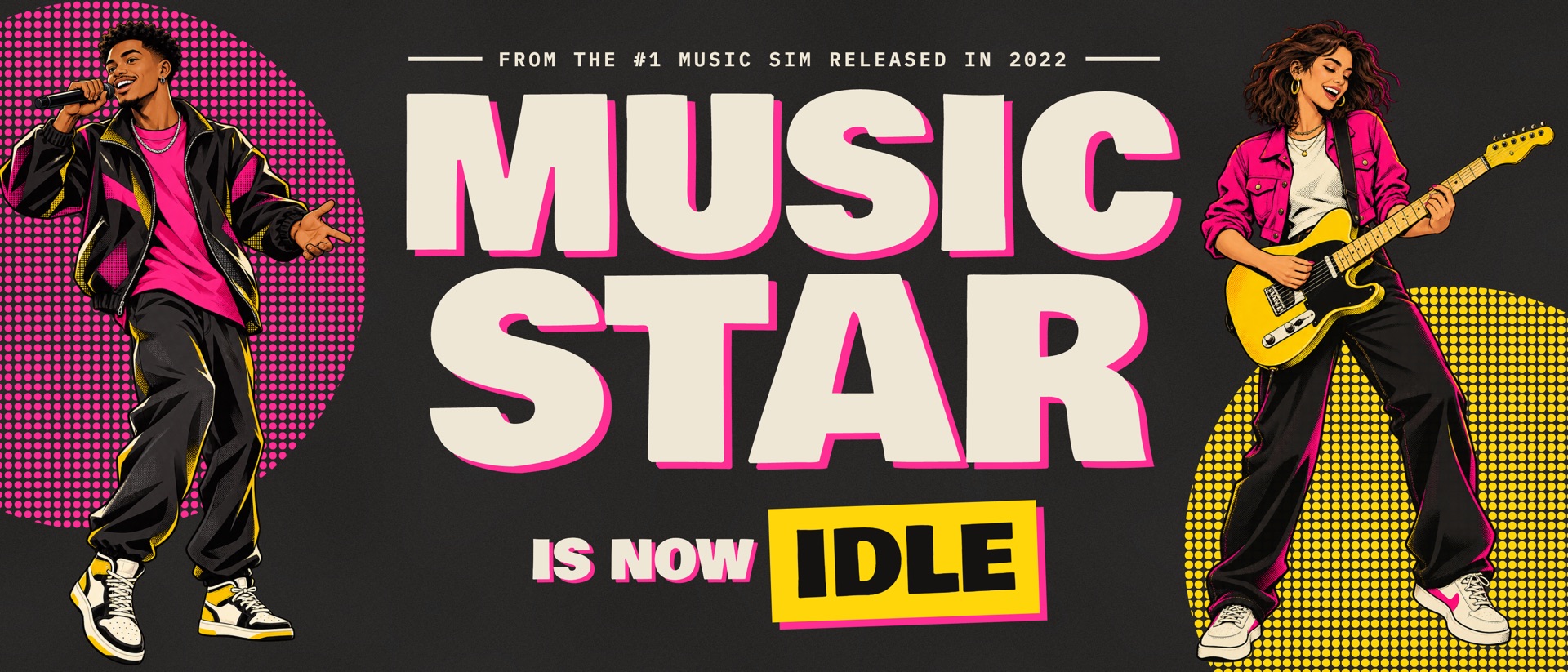Music Star Idle Life Simulator product page header