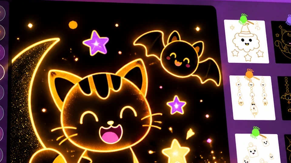 Halloween Coloring Kid Toddler App Store product page header