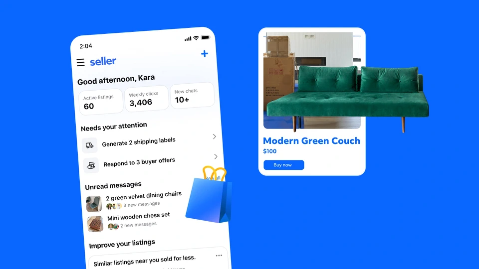 Seller, a Facebook app App Store search result