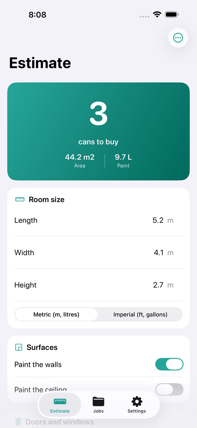 PaintCalc: Paint Estimator screenshot 1