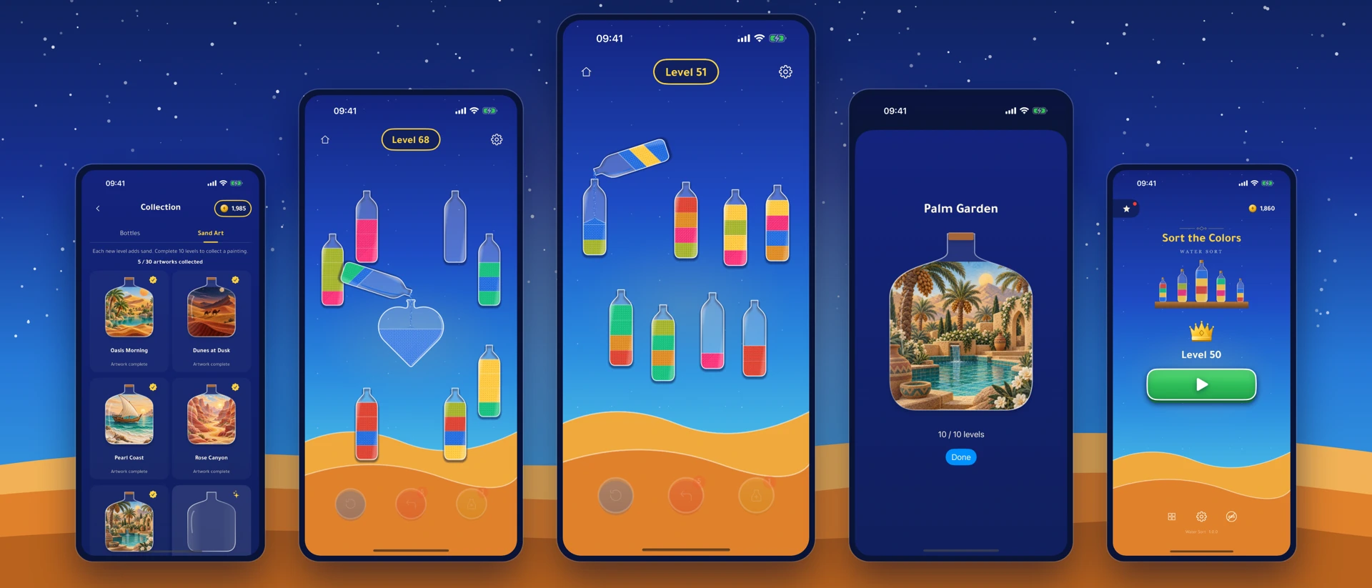 Water Sort Puzzle: Sand Art product page header