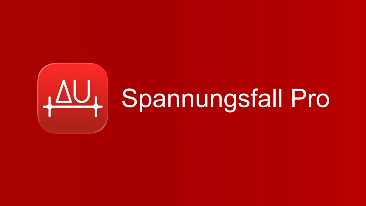 Spannungsfall Pro App Store product page header