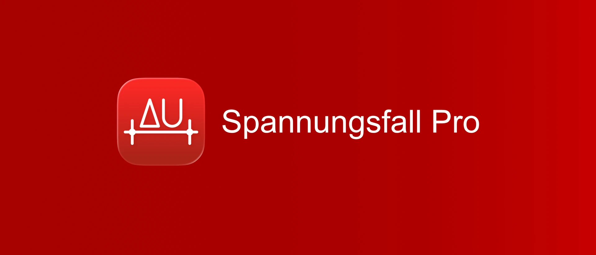 Spannungsfall Pro product page header