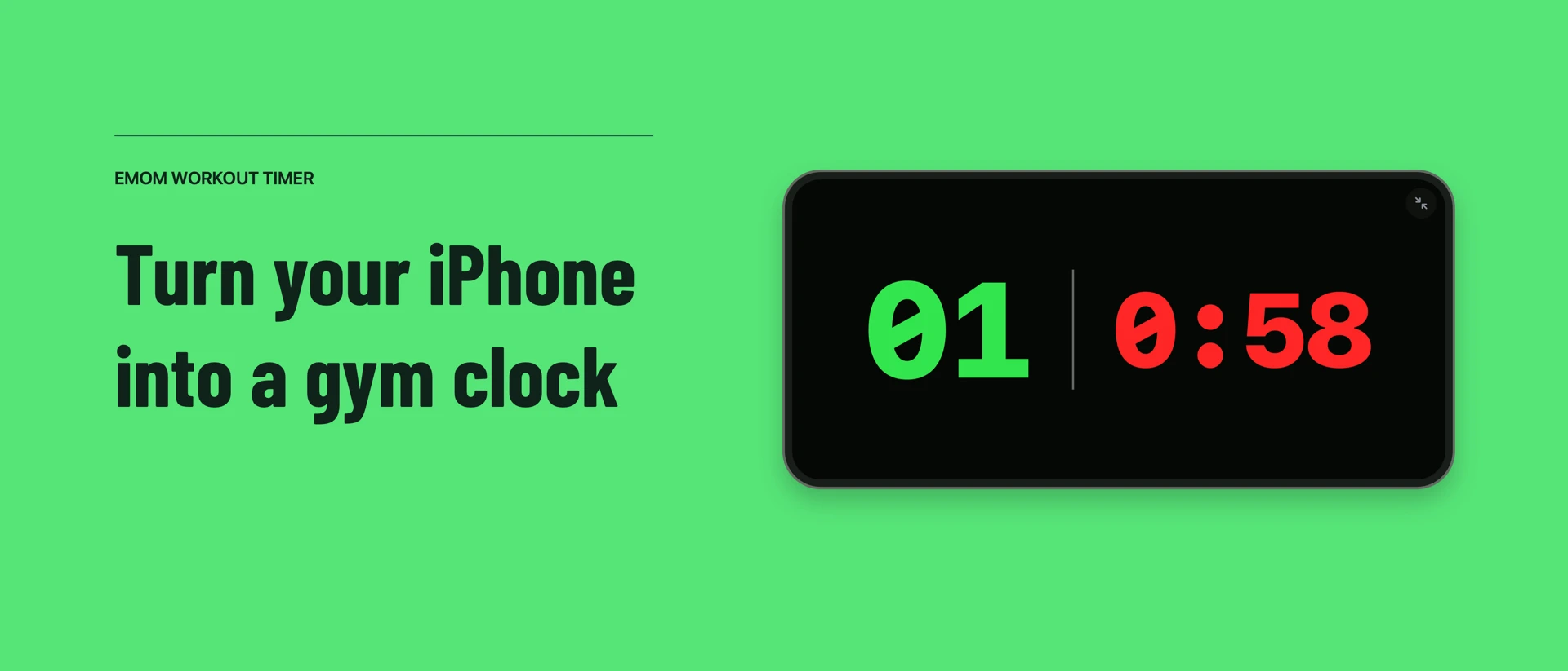 EMOM Workout Timer product page header